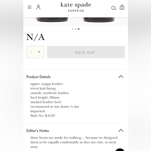 Kate Spade Bacall black leather booties - Picture 9 of 9